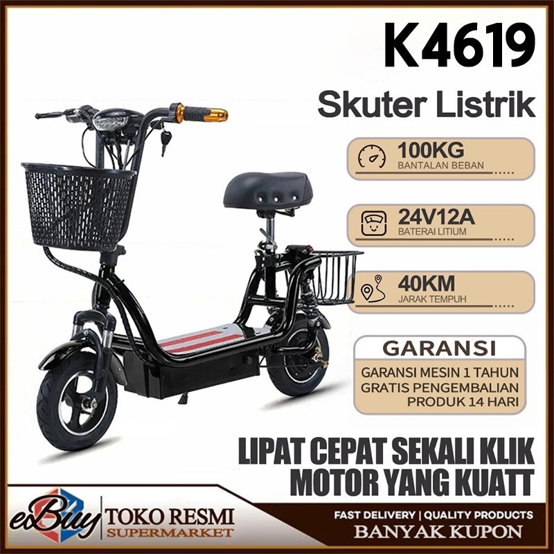 Listrik Remaja Portabel/Skuter Listrik/Skuter Terbaru/New Model Scooter /Scooter Electric/Scooter /Garansi 1 Tahun