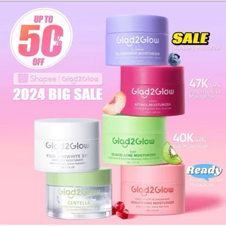 Glad2glow Moisturizer 30gr pomegranate | blueberry | centella | kiwi | retinol
