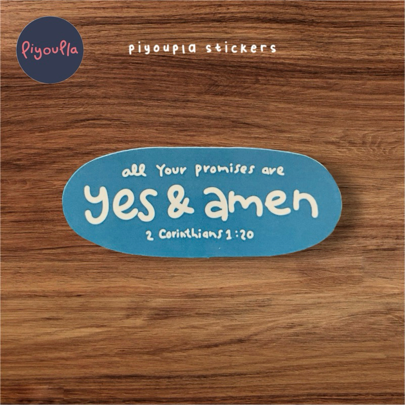 Jual piyoupla - Sticker Die Cut Rohani Ayat Alkitab Bible Verse - Yes ...
