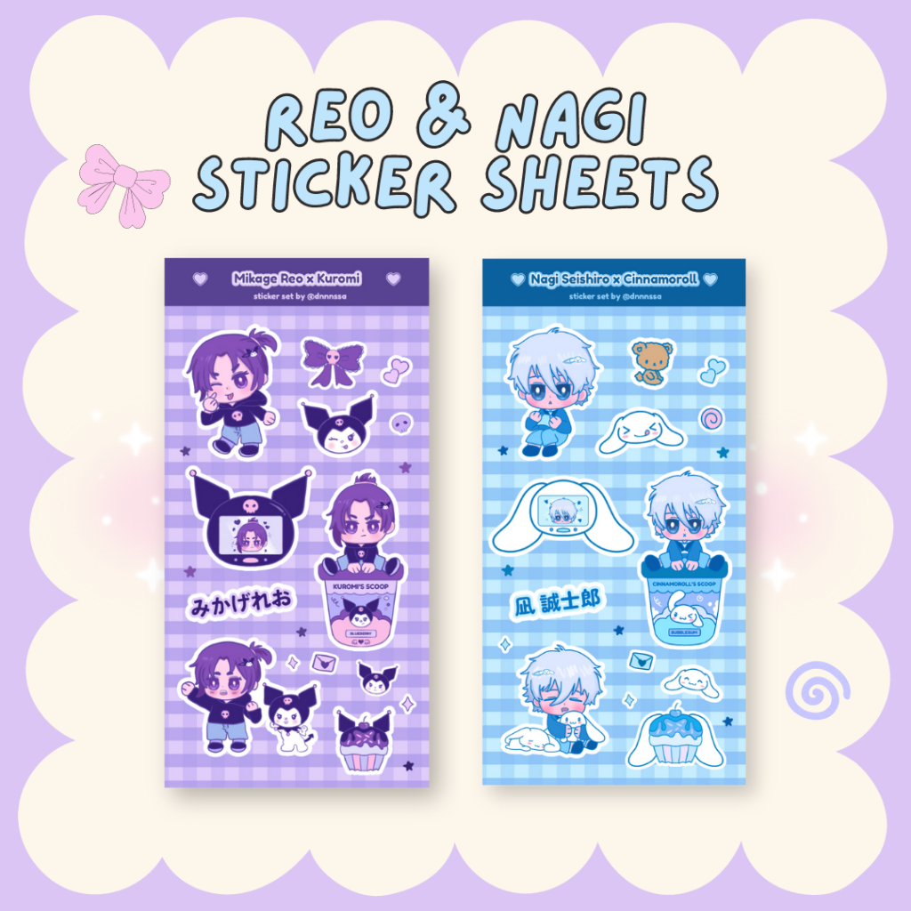 Jual [fanmade] Blue Lock Nagi and Reo Sticker Sheet | Shopee Indonesia