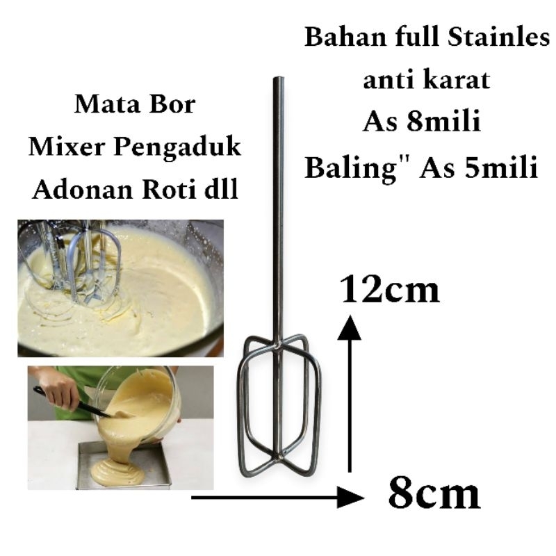 Jual Mata Borr Mixer Pengaduk adonan kue dll | Shopee Indonesia