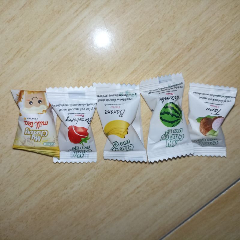 Jual Permen My Chewy Thailand Mix 5 Rasa (Taro, Strawberry, Milk Tea ...
