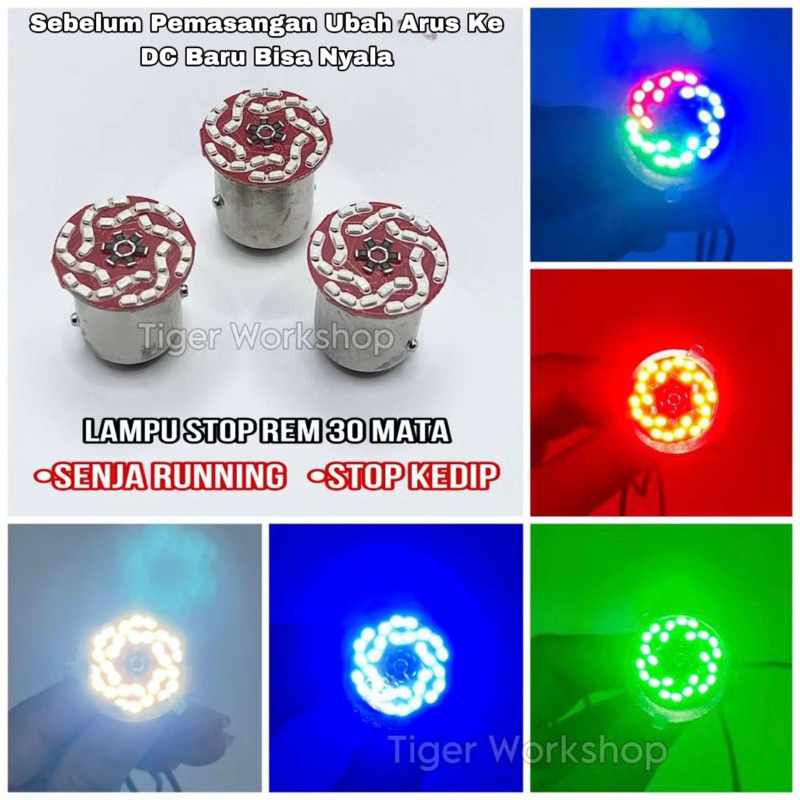 Lampu Stop LED Bulat