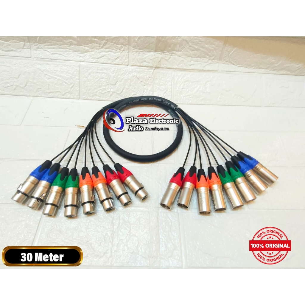 Jual Kabel Snake LINKON Isi 8 Channel Komplit + Jack XLR Male To Female ...