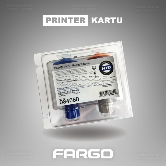 Jual Ribbon ID Card Printer Fargo HDP5000 HDP-5000 PN 084060 Hitam ...
