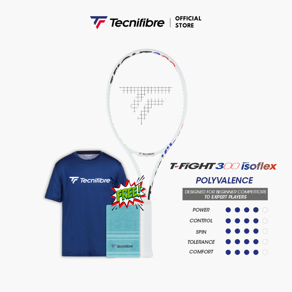 Jual Tecnifibre Tennis Racket TFIGHT 300 ISOFLEX | Raket Tenis | Shopee ...