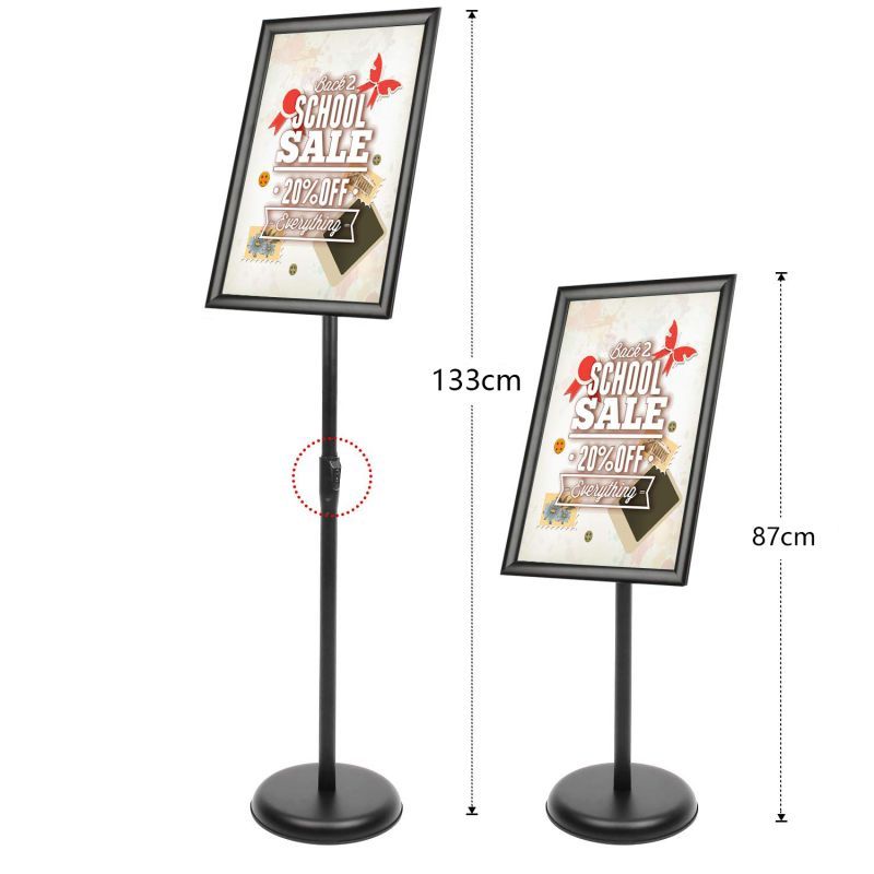 Jual Stand Display Poster Stand Adjustable Menu Frame Sign Holder ...