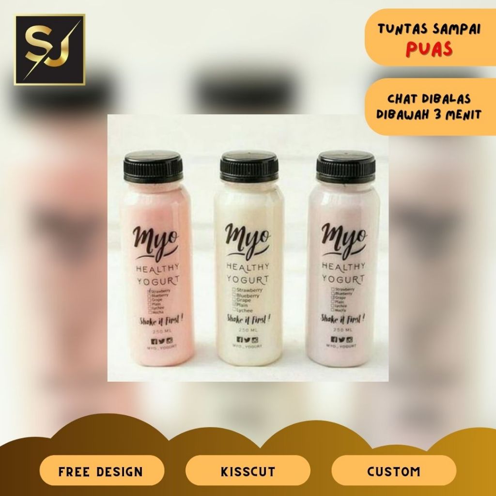 Jual CETAK STICKER LABEL BOTOL KOTAK TRANSPARAN MURAH BANDUNG | Shopee ...