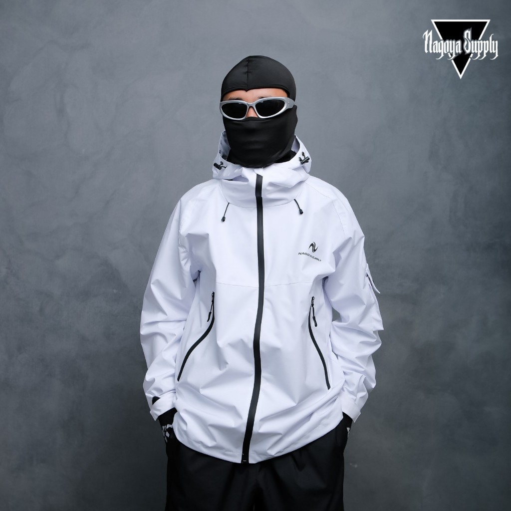 Nagoya Jaket Gropcore Waterproof Premium Outdoor Simpel  - Jaket Parasut Pria dan Wanita Anti Air