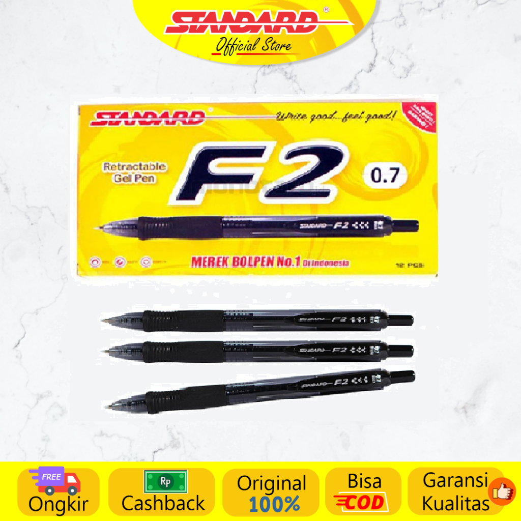 Standard - Pulpen F2 0.7 ( Alat Tulis / Pen / Ballpoint / Pena ) (6)