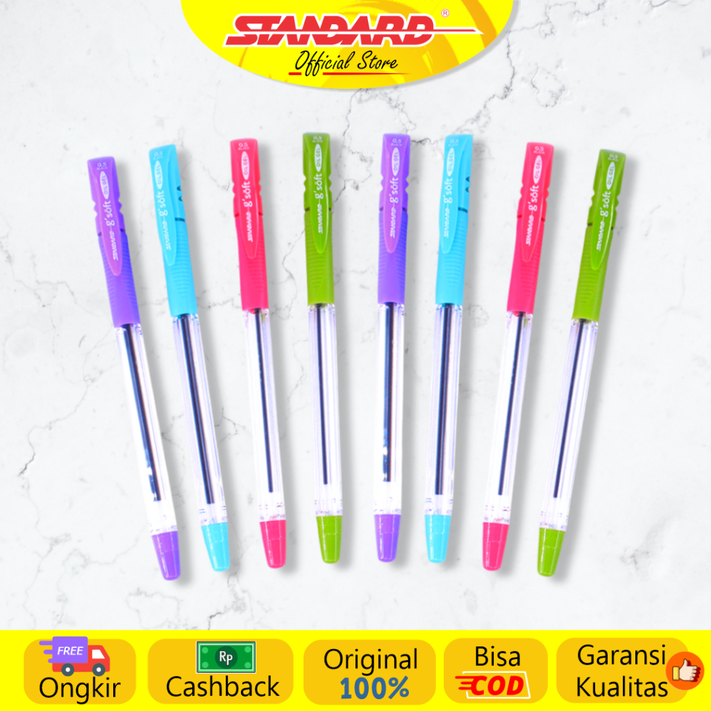 Standard - Pulpen G'Soft 0.5 ( Alat Tulis / Pen / Ballpoint / Pena ) (2)