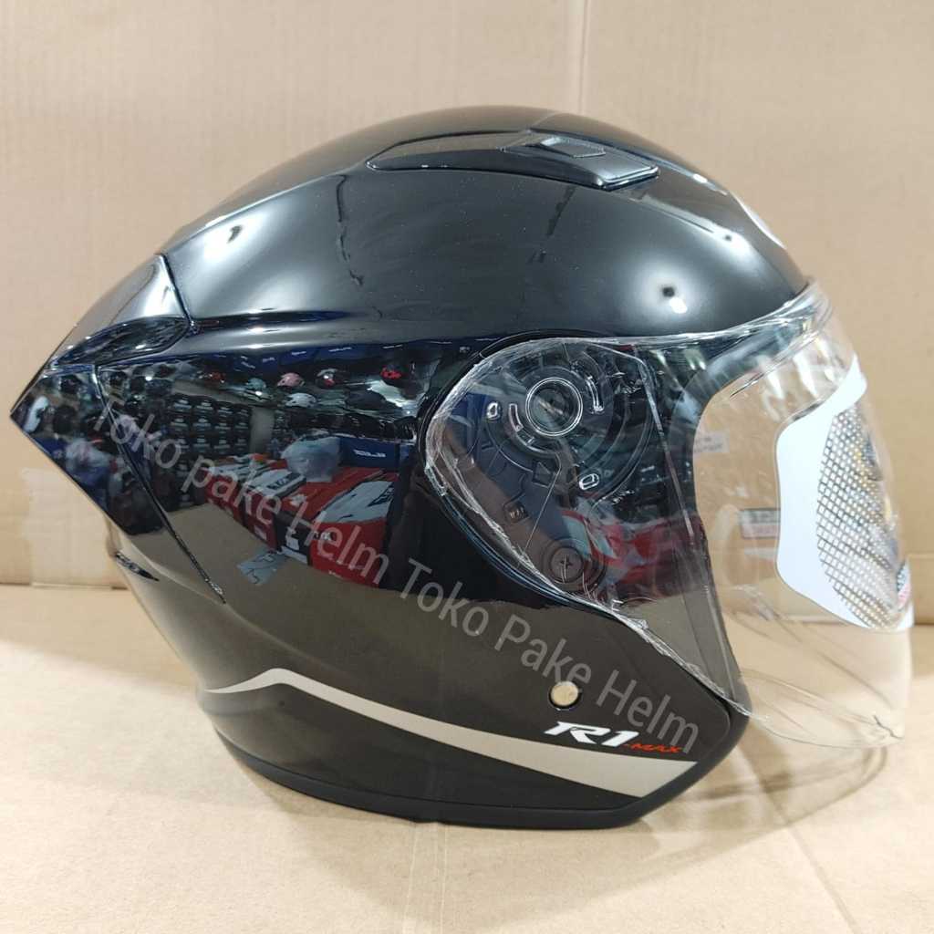 Jual HELM NHK R1 MAX NEW DOUBLE VISOR HALF FACE ORIGINAL | Shopee Indonesia
