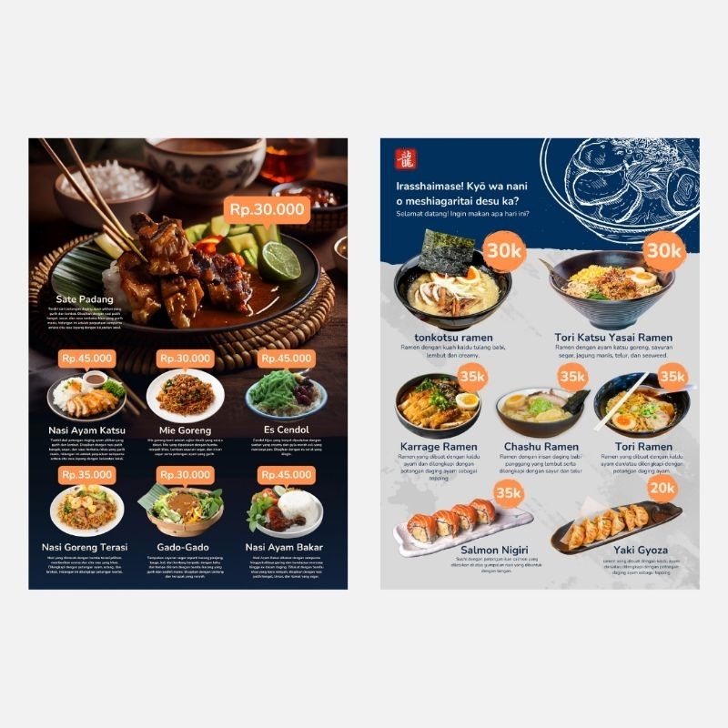 Jual Jasa Desain Menu stylish, unik dan menonjolkan brand kamu | Shopee ...