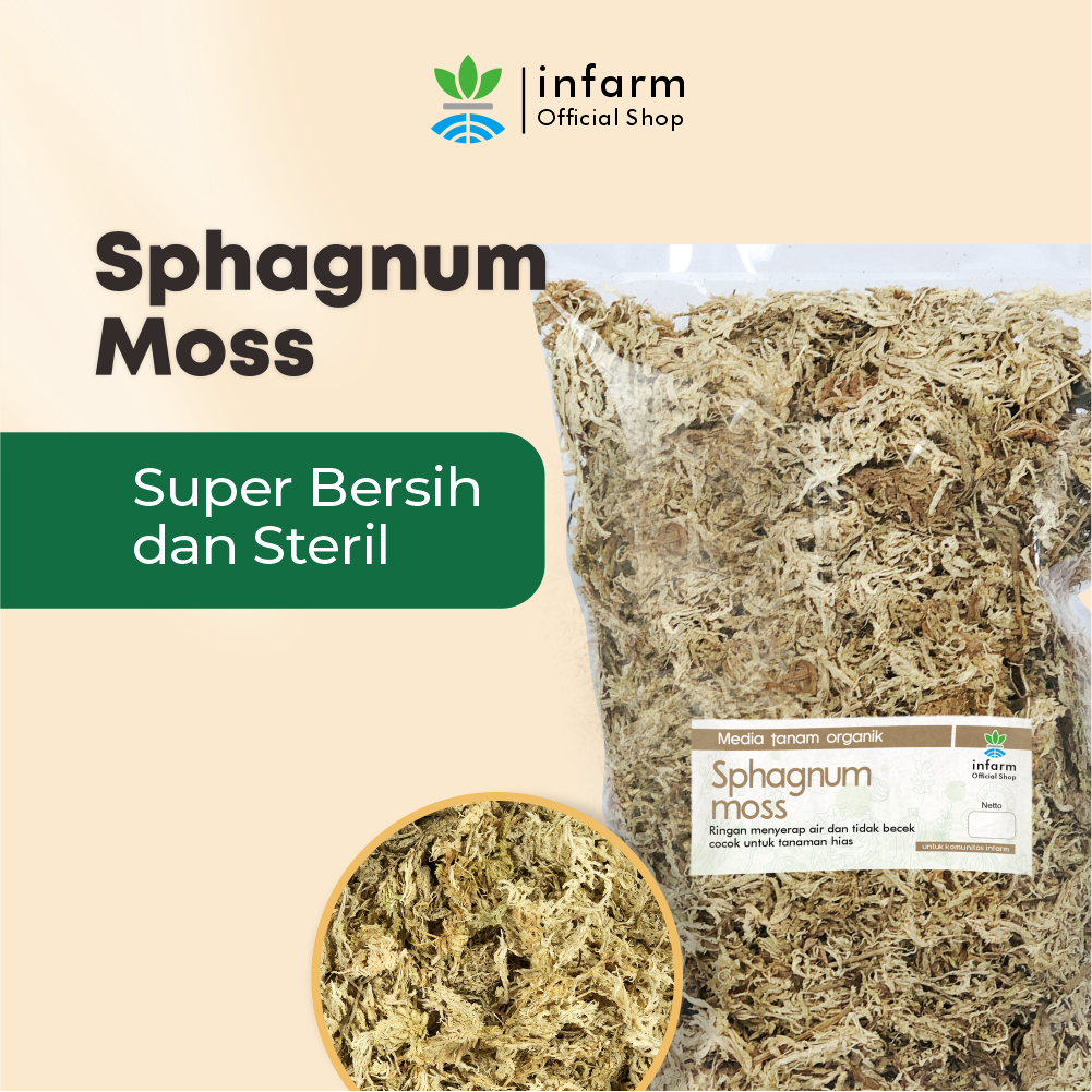 Jual Sphagnum Moss Premium Media Tanam 1 Liter | Shopee Indonesia