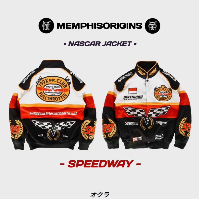 Jual NASCAR JACKET MEMPHIS - SPEEDWAY (limited edition) | Shopee Indonesia