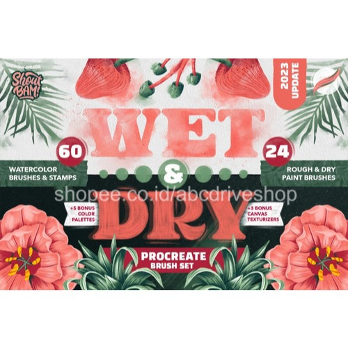 Jual Procreate Brush - Wet & Dry Brushset | Shopee Indonesia