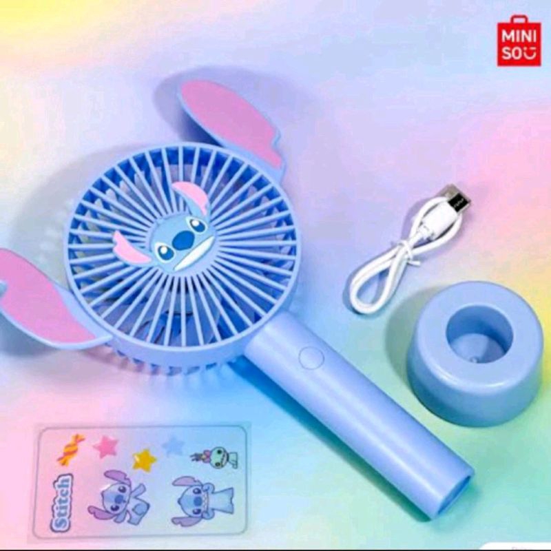 Jual MINISO x Toy Story Lotso / Stitch / Alien handy fan / kipas tangan ...