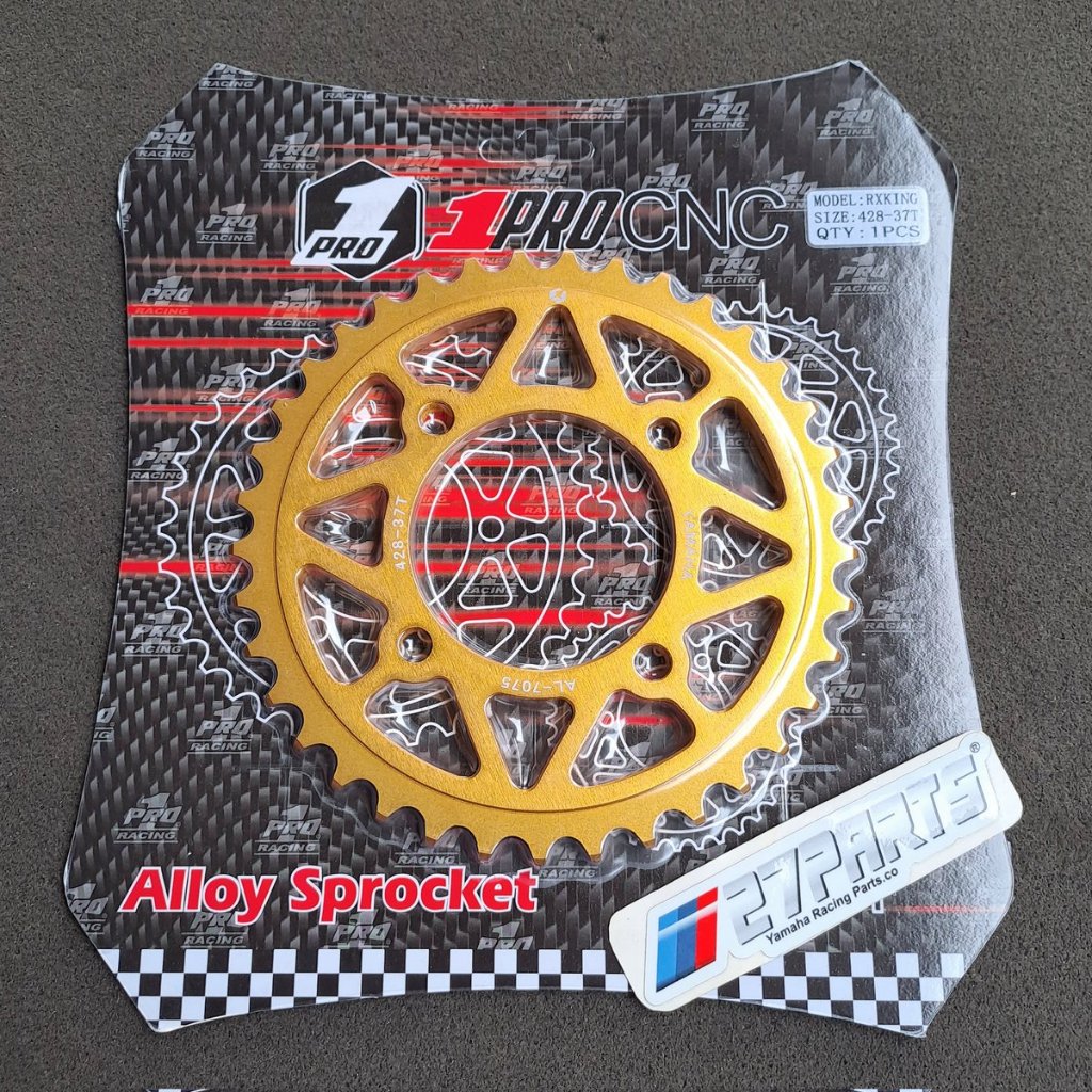 Jual GEAR ALLOY CNC RX KING PRO 1 RACING GOLD GIR BELAKANG RX KING ...