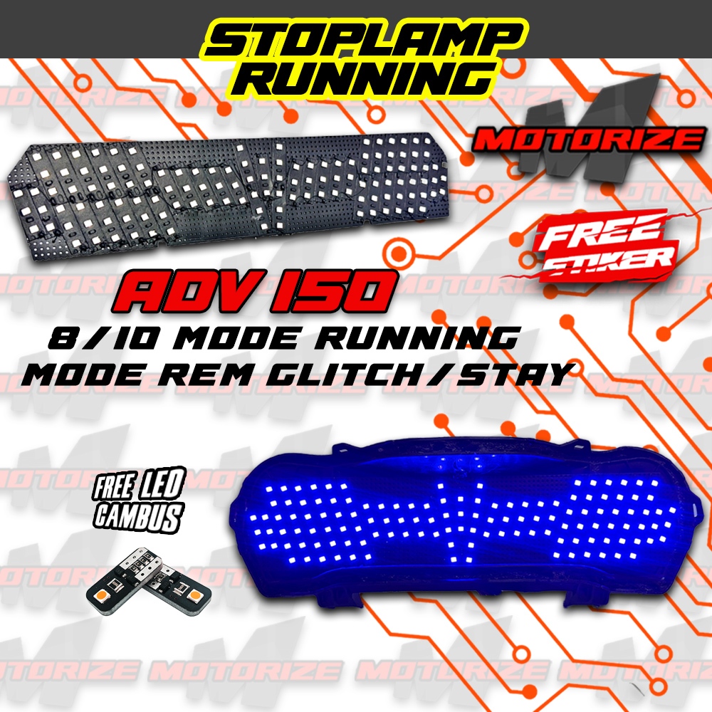 Jual LAMPU REM RUNNING LED ADV 150 NEW ADV 160 STOPLAMP RUNNINAG LAMPU ...