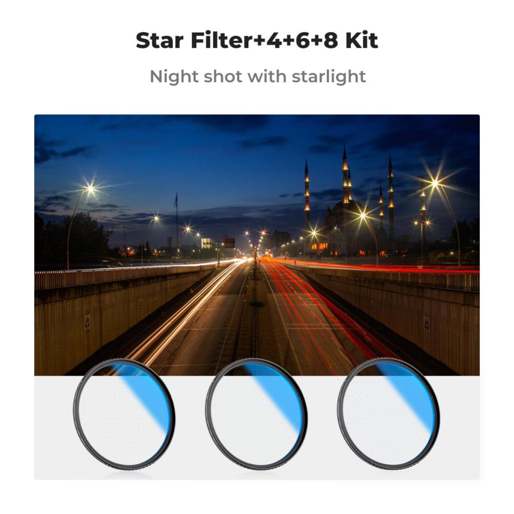 Jual K&F Concept Star Filters 3pcs Set 4+6+8 Points Cross Screen ...