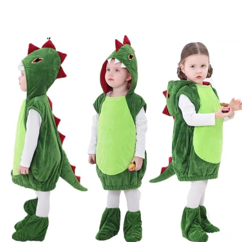 Compleet dinosaurus-skeletkostuum, accessoires voor cosplay, doodshoofd