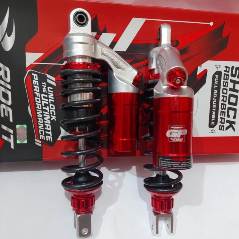 Jual SHOCK BELAKANG RIDE IT GP 288PROSERIES NMAXNEW/AEROX 310MM GREYRED ...