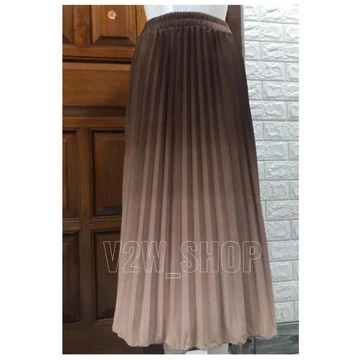 Rok Plisket Panjang Gradasi Premium Import Dewasa