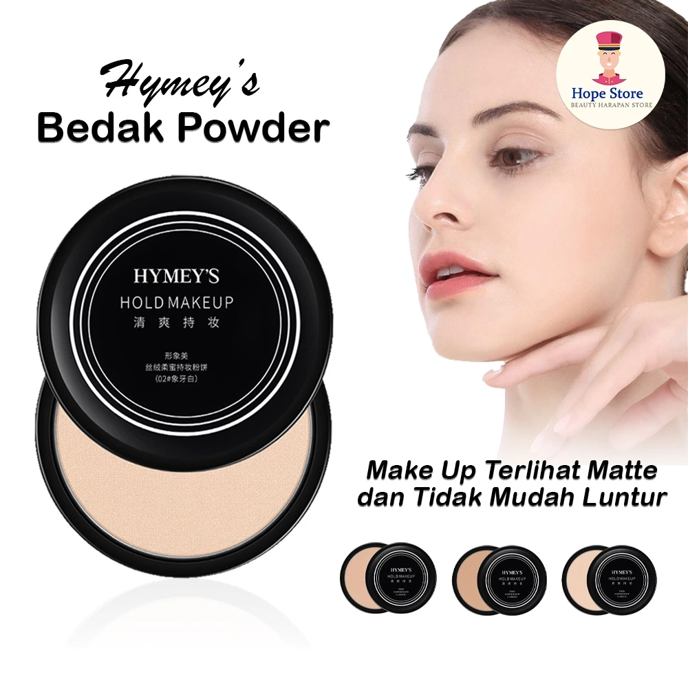 Hymey's Sadoer Bedak Padat Make Up Wajah Waterproof Tahan Hingga 24 Jam | AutoStock