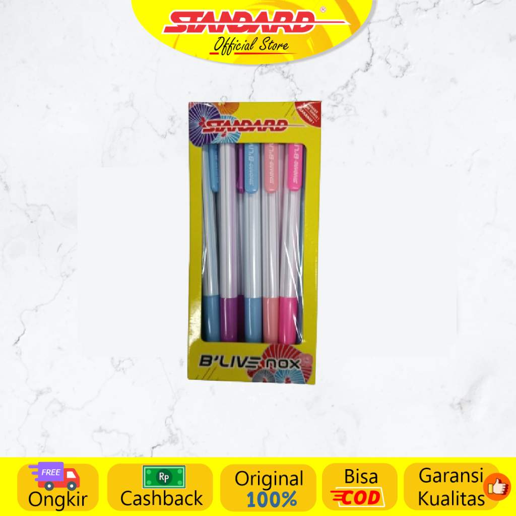 Standard - Pulpen Blive Nox 0.3 ( Alat Tulis / Pen / Ballpoint / Pena ) (8)