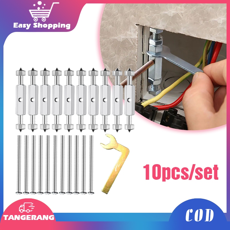 Jual 10pcs Wall Instalation Box Repair Set Baut Saklar Stop Kontak 86 ...