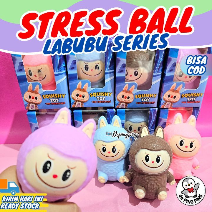 Jual StressBall Labubu Box/ Labubu Lucu/Labubu Viral/ Boneka Labubu ...
