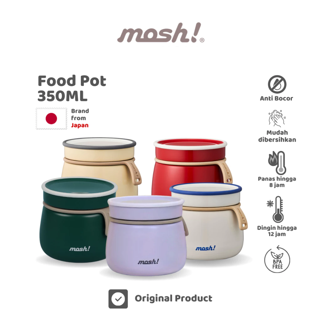 Mosh Food Pot -Wadah Makanan Termos Stainless Steel 350ML