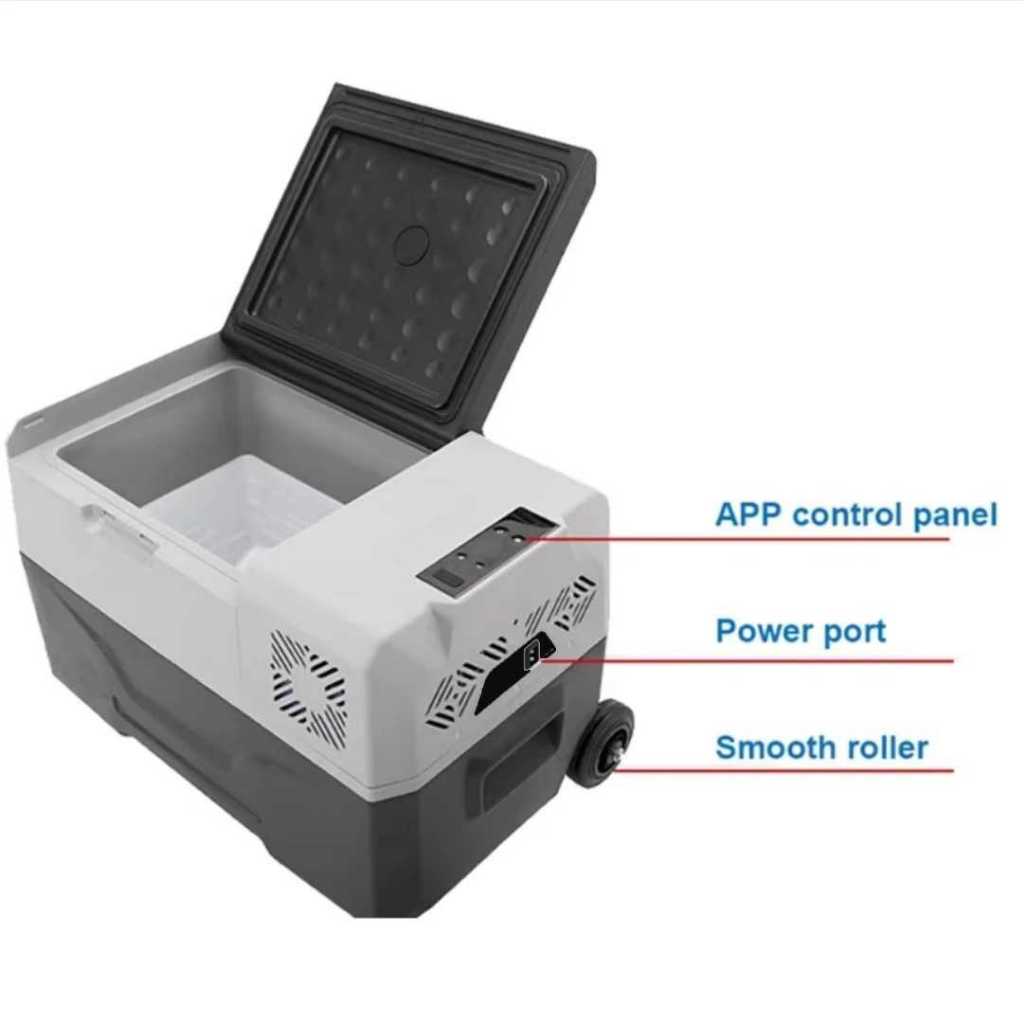 Jual Kulkas Mobil Portable Car Mini Fridge Freezer 40L 45 Watt ACDC ...