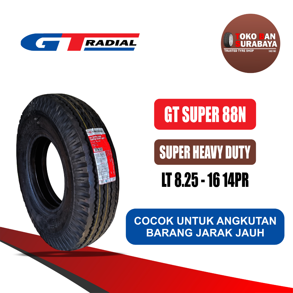 Jual Ban Truk GAJAH TUNGGAL GT 825 R16 825R16 825/16 825-16 14PR SUPER ...
