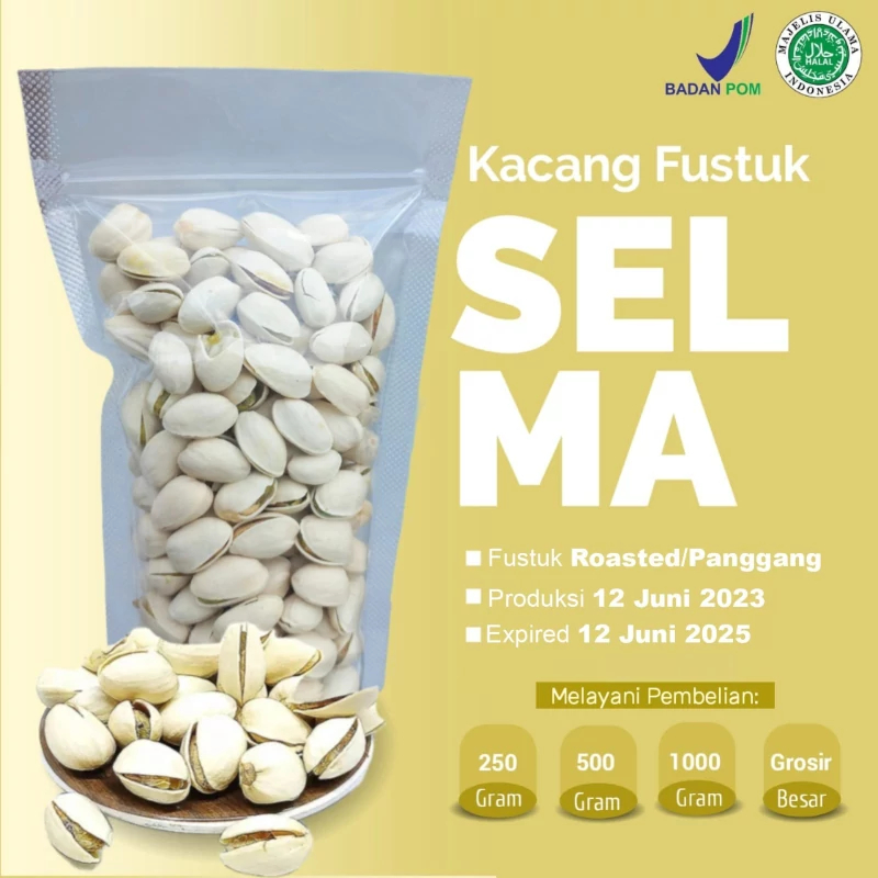 Jual Kacang Fustuk Pistachio 1kg Kacang khas Turki Kulit Putih ...