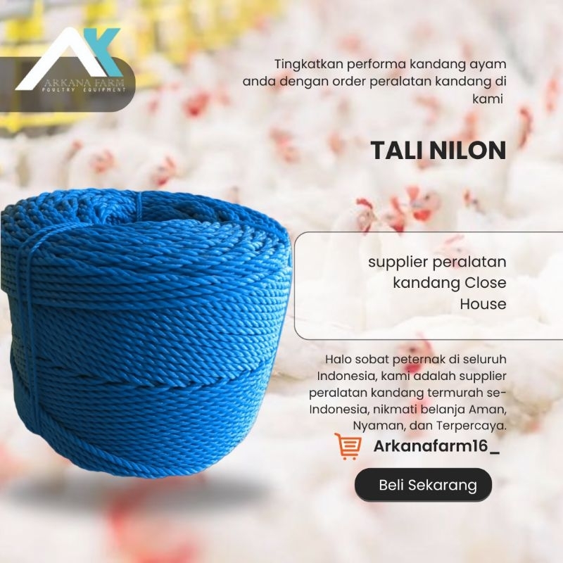 Jual Tali tambang kur nilon nylon kecil besar 3mm | Shopee Indonesia