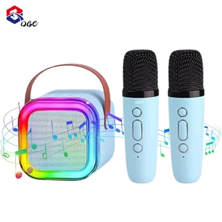 DGC Mini Speaker Bluetooth Karaoke Speaker Mini Bluetooth 2 mic 1 Karaoke Bluetooth Mini Full Bass Portable Wireless