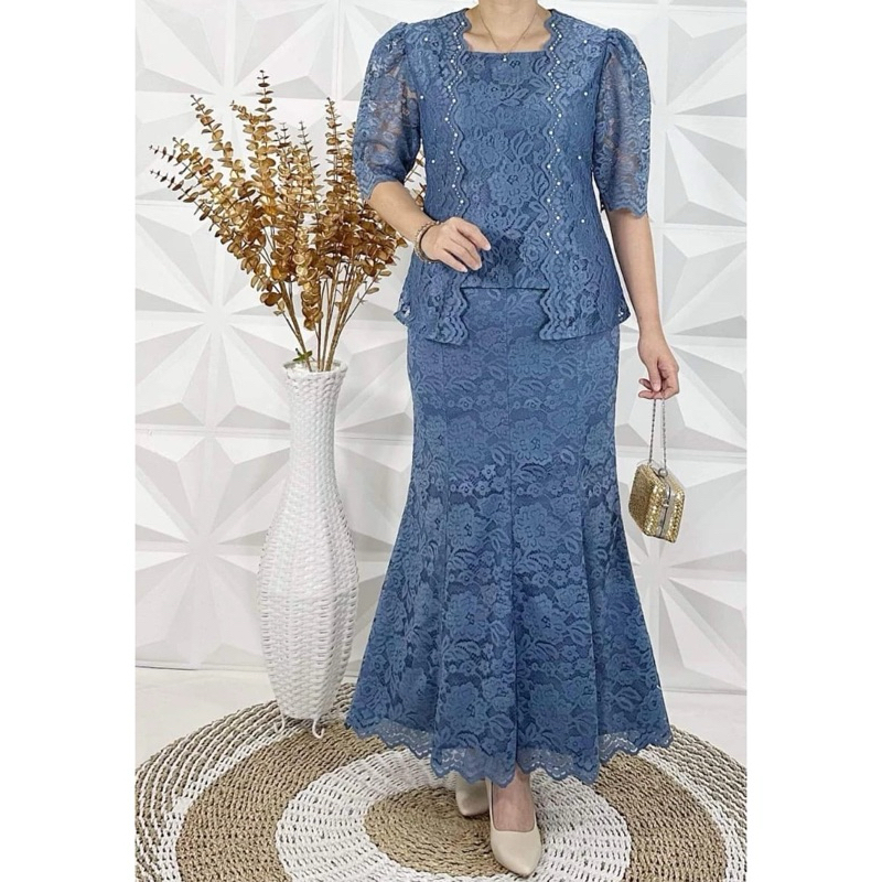 Jual ONE SET ROK BROKAT/STELAN ROK PECAH BROKAT/ STELAN PESTA | Shopee ...