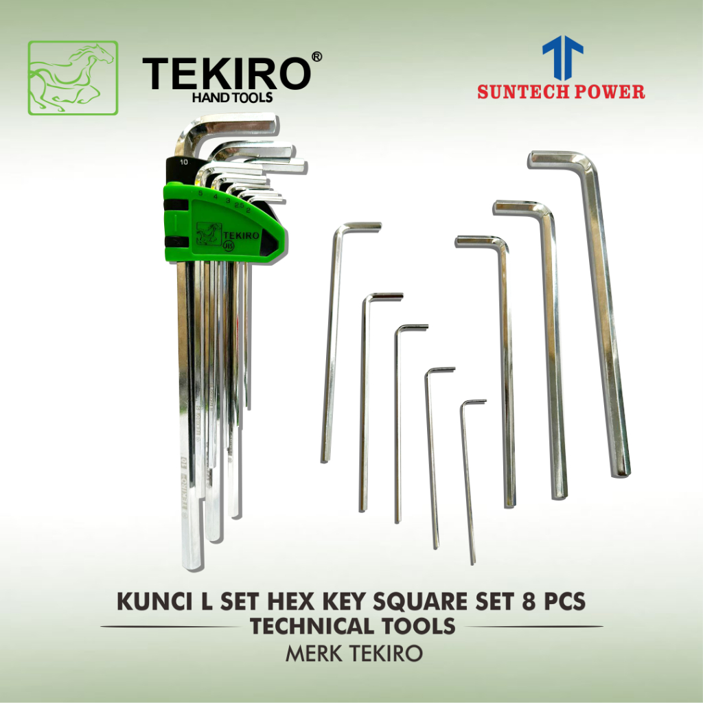Jual Kunci L Panjang 2 - 10mm Merk Tekiro Set (8 Pcs) Type HK-LS1200 ...