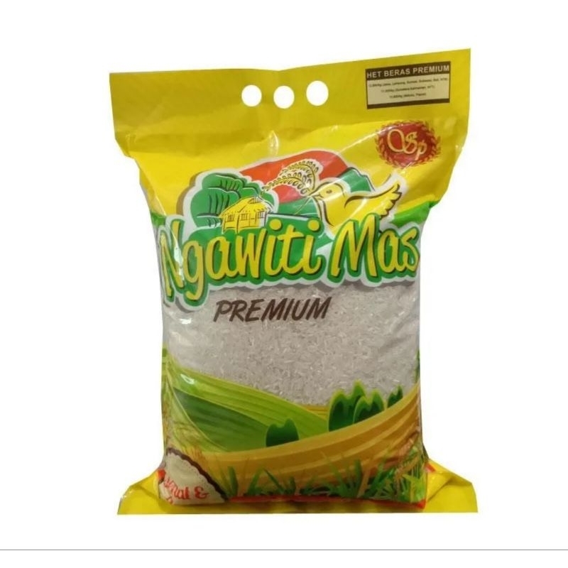 Jual BERAS SUPER NGAWITI MAS / ANAK RAJA & RAJA PLATINUM 5 KG WHITE ...