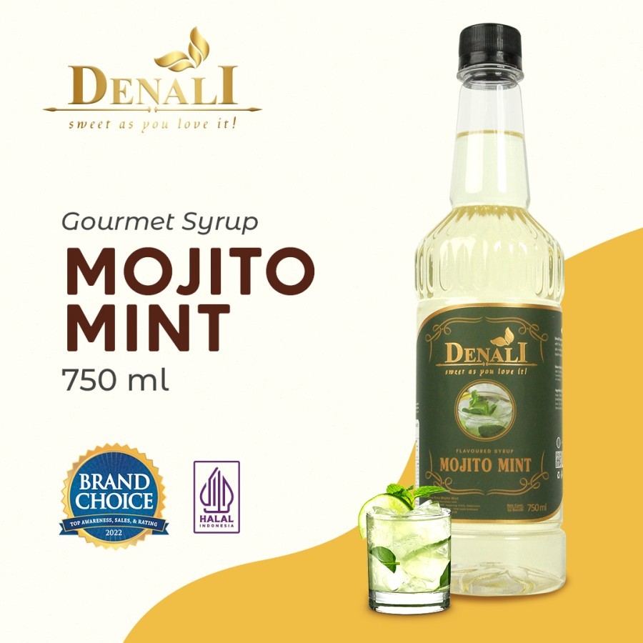 Jual Syrup Denali Rasa MOJITO MINT 750 ml Premium Sirup Flavoured ...