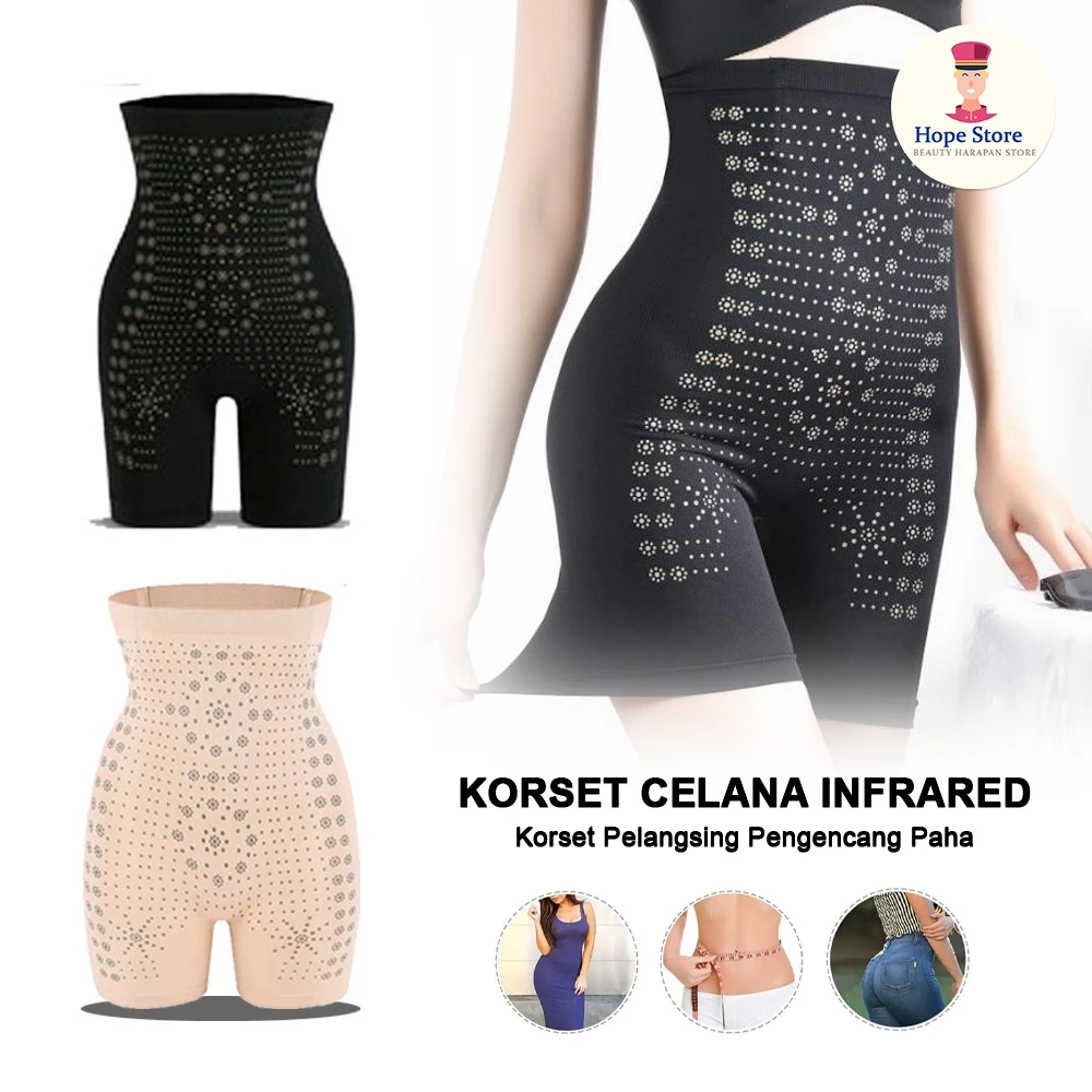 Korset Pelangsing Perut Buncit - Celana Korset Legging Pendek Mengecilkan Perut Buncit | AutoStock