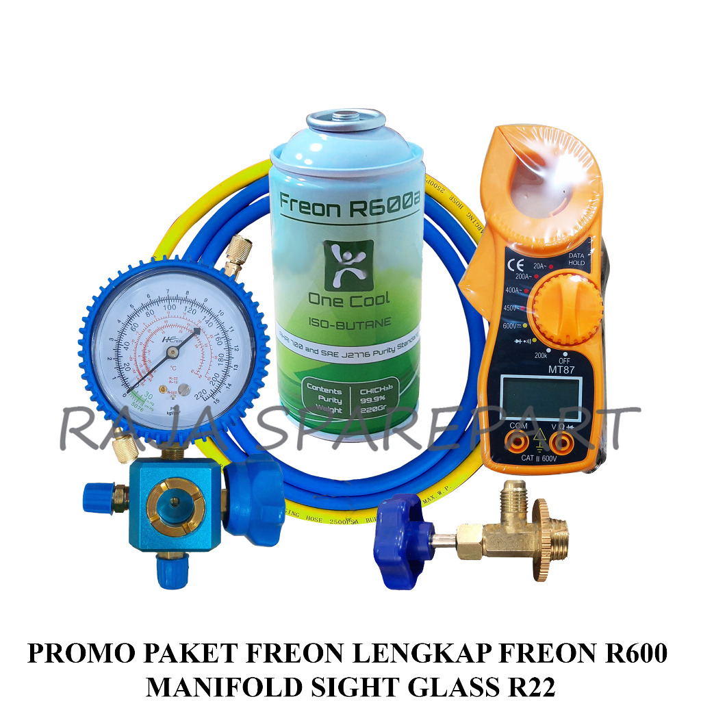 Jual PAKET PENGISIAN FREON / PROMO FREON + TANG / PAKET FREON LENGKAP ...