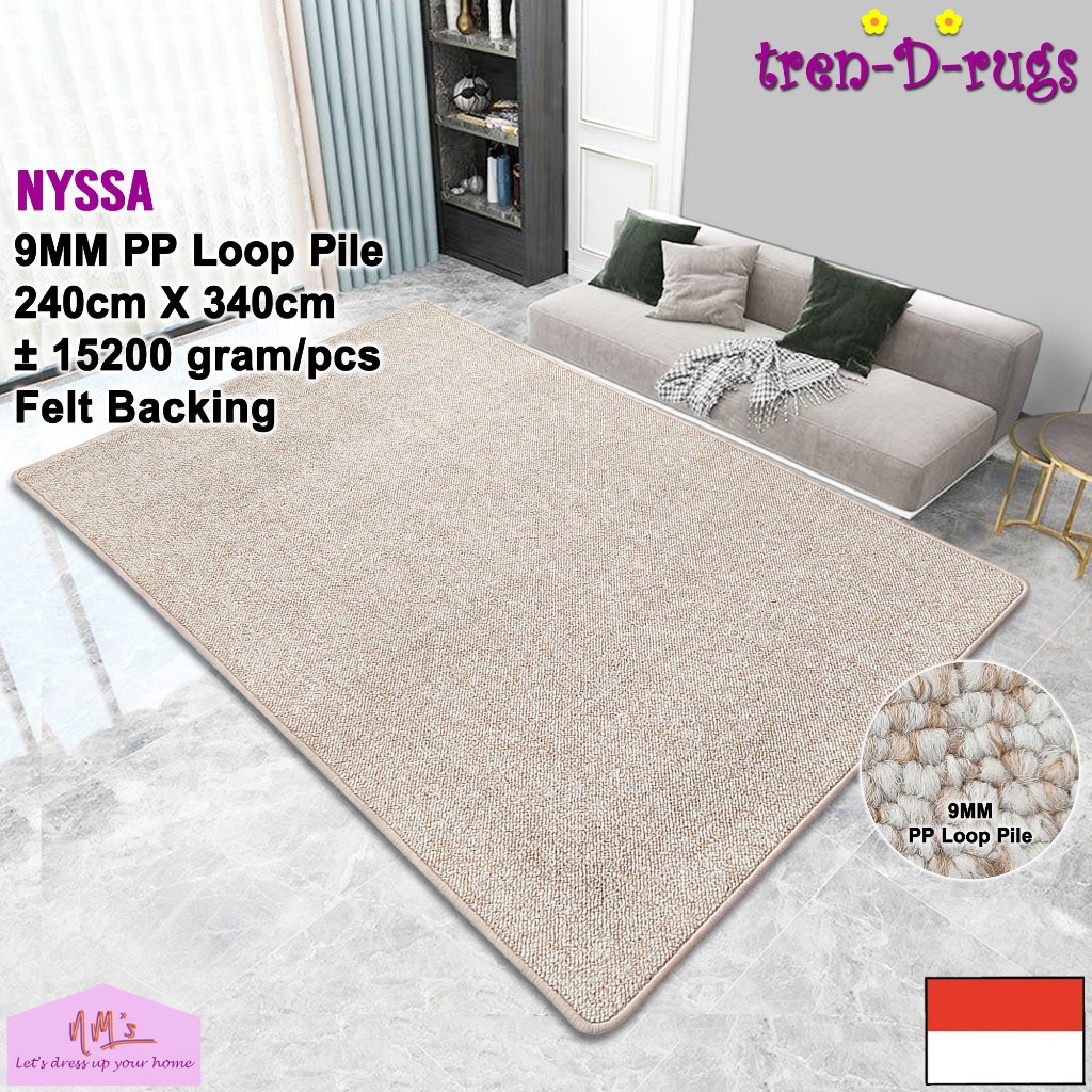 Jual Tren-D-rugs Karpet permadani jumbo besar aesthetic polos bulu alas ...