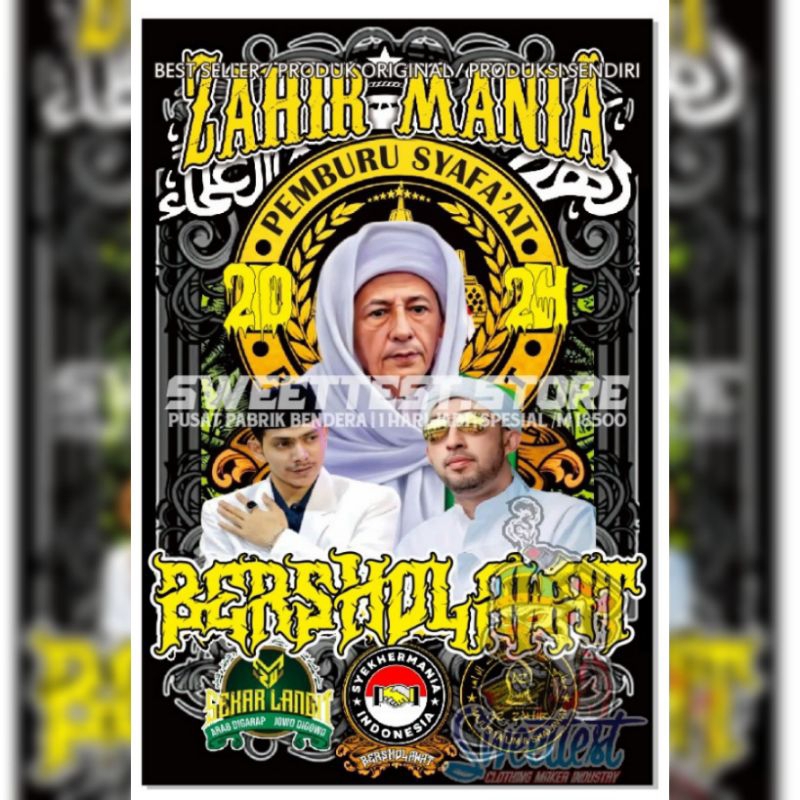 Jual 1 HARI JADI + FREE STICKER, BENDERA PRINTING CUSTOM SOLO, CETAK ...