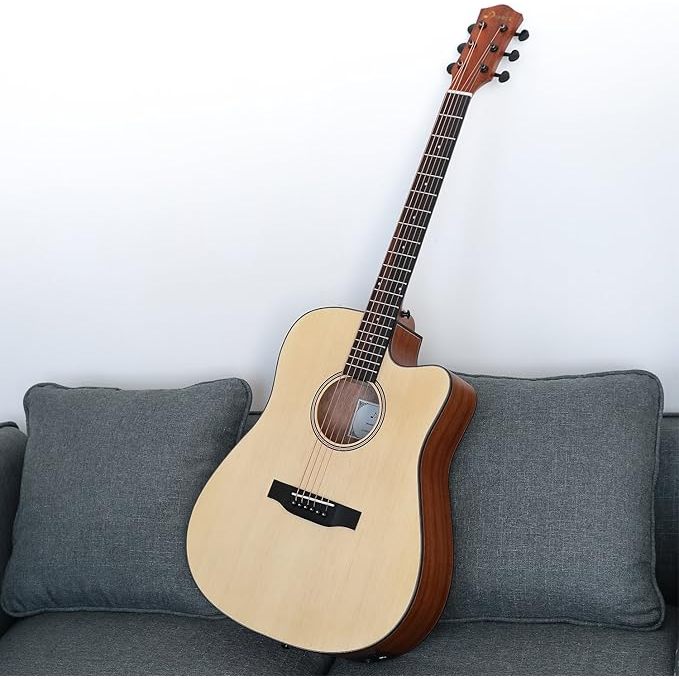 Jual Donner DAG - 1CE Gitar Akustik with Bag - Natural