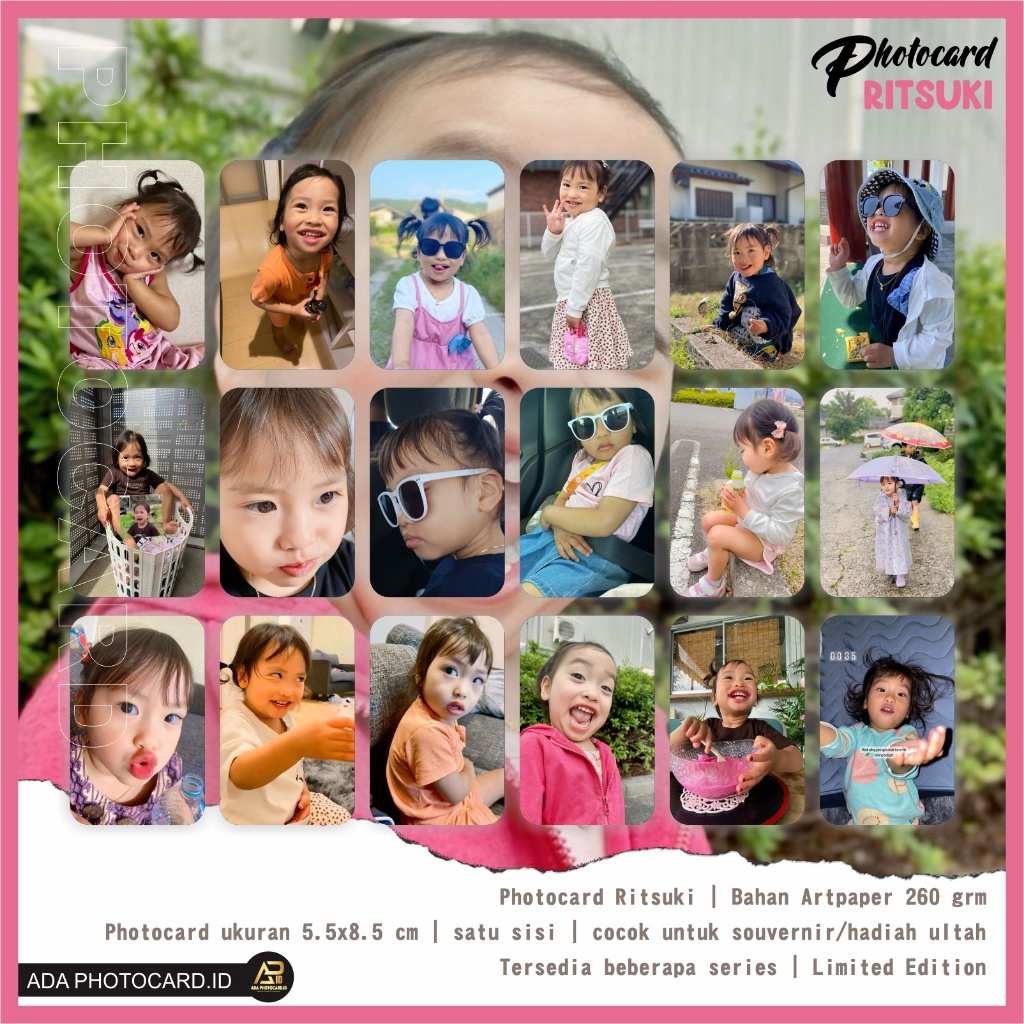Jual Photocard Ritsuki isi 50 Pcs Fanmade | Bonus Ganci, Rare Card, 2 ...