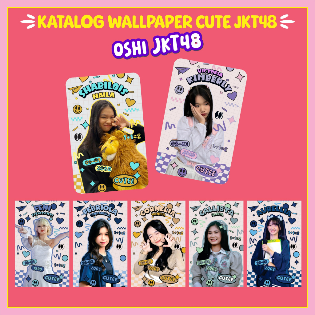 Jual 52 Photocard JKT48 All Member Cute Wallpaper Unofficial Tebal 1 ...