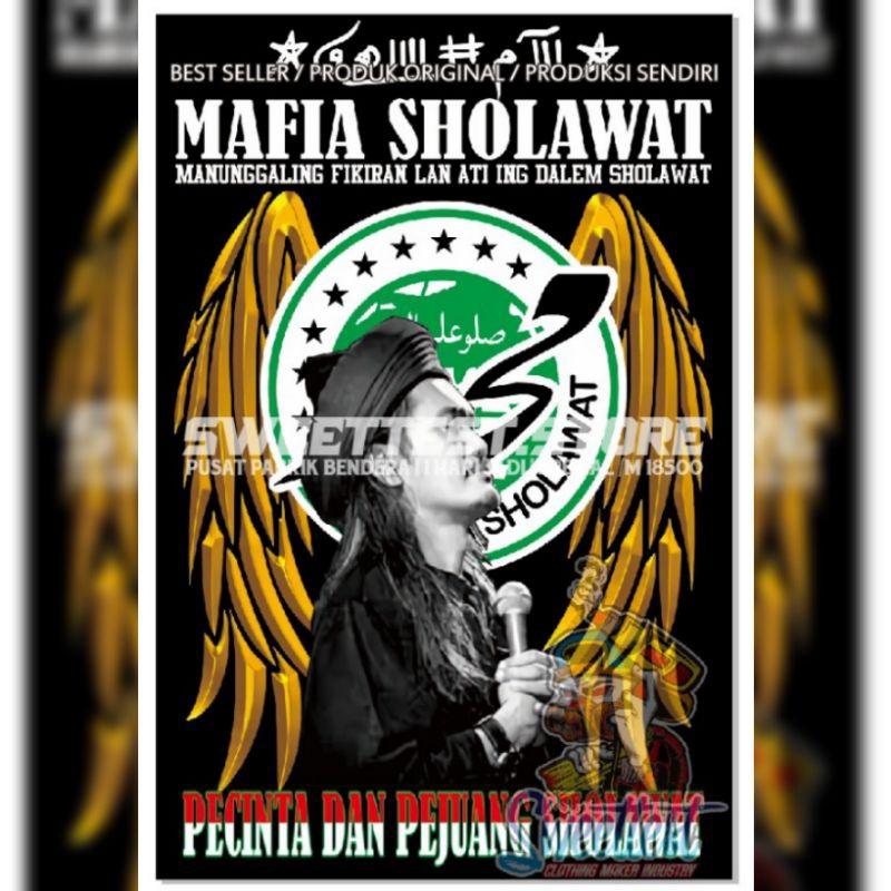 Jual 1 HARI JADI + FREE STICKER, BENDERA PRINTING CUSTOM SOLO, CETAK ...