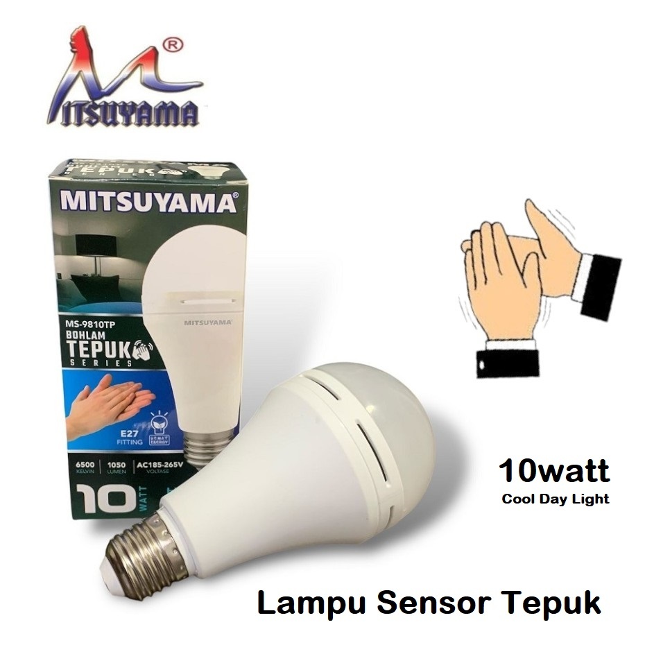 Jual Lampu Bohlam LED Sensor Tepuk 10watt Mitsuyama MS-9810TP | Shopee ...